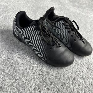 Charly Unisex Youth Soccer Cleats 1 Black Grey Laces Spring Fall